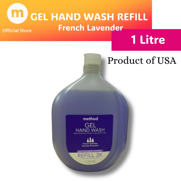 Gel Hand Wash Refill 1L- French Lavender