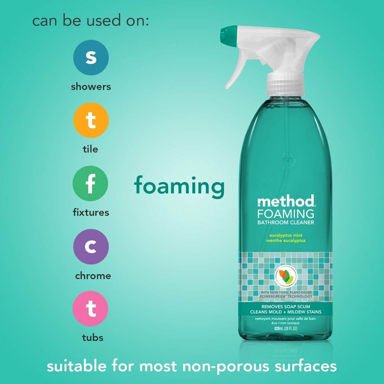 Bathroom Foaming Bathroom Cleaner 828ml