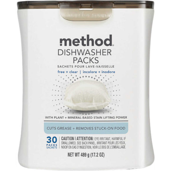 Dishwasher detergent tablets free & cleaer  - 30 packs